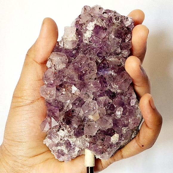 Reserved Amethyst on Pin Stand Crystals & Stones Display Boho Home Decor - Picture 8 of 8